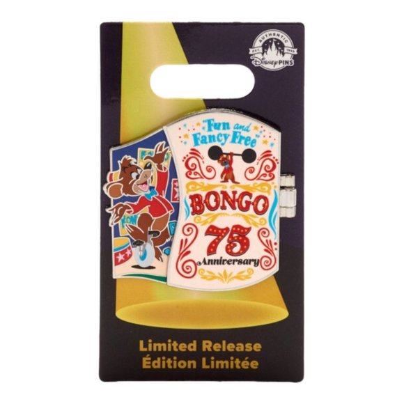 Disney Fun and Fancy Free 75th Anniversary Bongo Lulubelle Limited Release Pin - Picture 6 of 6